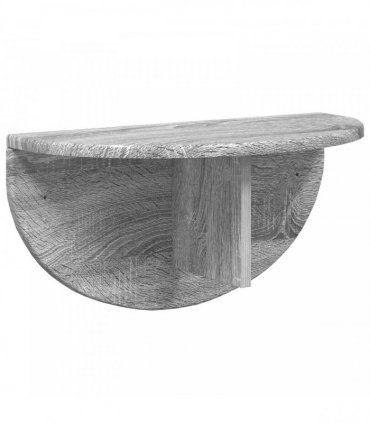 vidaXL Wall Shelf 2 pcs Grey Sonoma 48 x 24 x 24 cm Engineered Wood