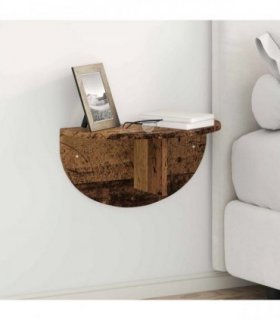 vidaXL Wall Shelf 2 pcs Old Wood 48 x 24 x 24 cm Engineered Wood