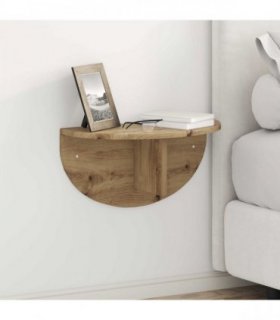 vidaXL Wall Shelf 2 pcs Artisan Oak 48 x 24 x 24 cm Engineered Wood