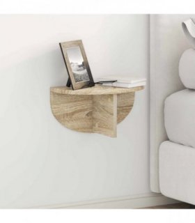 vidaXL Wall Shelf 2 pcs Sonoma Oak 38 x 19 x 19 cm Engineered Wood
