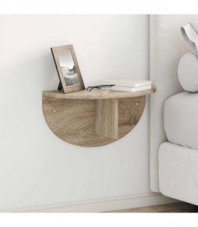 vidaXL Wall Shelf 2 pcs Sonoma Oak 48 x 24 x 24 cm Engineered Wood
