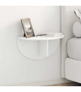 vidaXL Wall Shelf 2 pcs White 48 x 24 x 24 cm Engineered Wood