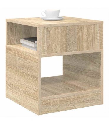 vidaXL End Table Sonoma Oak 40.5 x 40 x 45 cm Engineered Wood