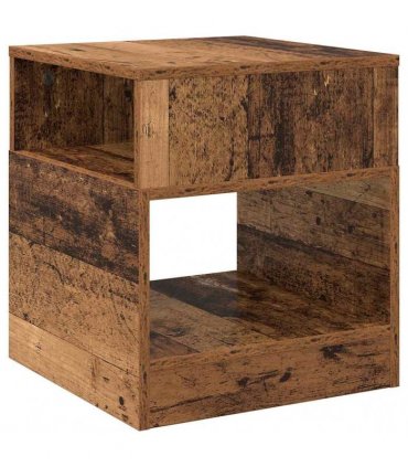 vidaXL End Table 2 pcs Old Wood 40.5 x 40 x 45 cm Engineered Wood