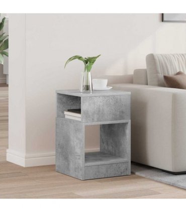 vidaXL End Table Concrete Grey 30.5 x 30 x 45 cm Engineered Wood