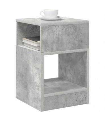 vidaXL End Table Concrete Grey 30.5 x 30 x 45 cm Engineered Wood
