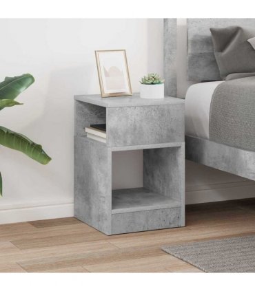 vidaXL End Table Concrete Grey 30.5 x 30 x 45 cm Engineered Wood