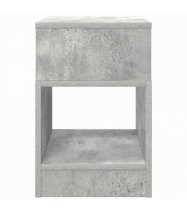 vidaXL End Table Concrete Grey 30.5 x 30 x 45 cm Engineered Wood