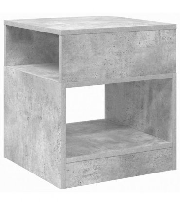 vidaXL End Table 2 pcs Concrete Grey 40.5 x 40 x 45 cm Engineered Wood