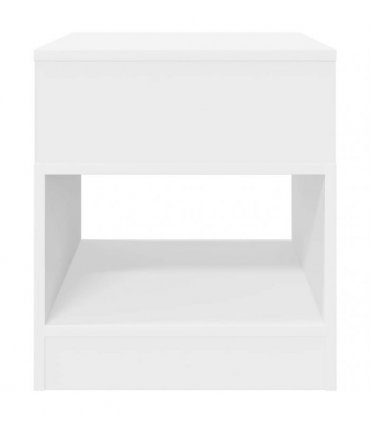 vidaXL End Table White 40.5 x 40 x 45 cm Engineered Wood