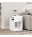 vidaXL End Table White 30.5 x 30 x 45 cm Engineered Wood
