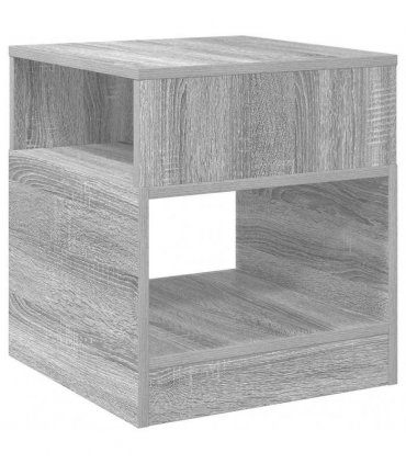 vidaXL End Table 2 pcs Grey Sonoma 40.5 x 40 x 45 cm Engineered Wood