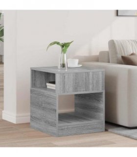 vidaXL End Table Grey Sonoma 40.5 x 40 x 45 cm Engineered Wood