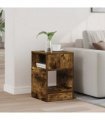 vidaXL End Table Smoked Oak 30.5 x 30 x 45 cm Engineered Wood