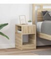 vidaXL End Table 2 pcs Sonoma Oak 30.5 x 30 x 45 cm Engineered Wood