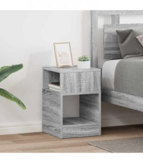 vidaXL End Table 2 pcs Grey Sonoma 30.5 x 30 x 45 cm Engineered Wood