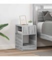 vidaXL End Table 2 pcs Grey Sonoma 30.5 x 30 x 45 cm Engineered Wood