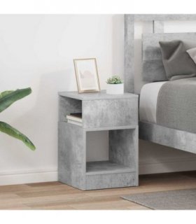 vidaXL End Table 2 pcs Concrete Grey 30.5 x 30 x 45 cm Engineered Wood