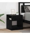 vidaXL End Table 2 pcs Black Oak 40.5 x 40 x 45 cm Engineered Wood