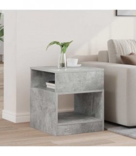 vidaXL End Table Concrete Grey 40.5 x 40 x 45 cm Engineered Wood
