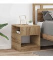 vidaXL End Table 2 pcs Artisan Oak 40.5 x 40 x 45 cm Engineered Wood
