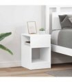 vidaXL End Table 2 pcs White 30.5 x 30 x 45 cm Engineered Wood