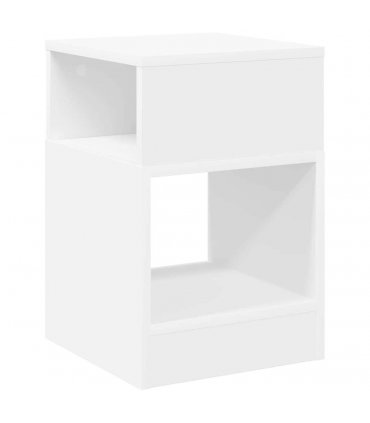 vidaXL End Table 2 pcs White 30.5 x 30 x 45 cm Engineered Wood