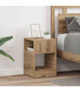 vidaXL End Table 2 pcs Artisan Oak 30.5 x 30 x 45 cm Engineered Wood