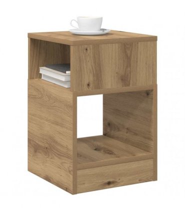 vidaXL End Table 2 pcs Artisan Oak 30.5 x 30 x 45 cm Engineered Wood