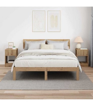 vidaXL End Table 2 pcs Artisan Oak 30.5 x 30 x 45 cm Engineered Wood