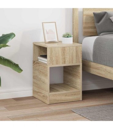 vidaXL End Table Sonoma Oak 30.5 x 30 x 45 cm Engineered Wood