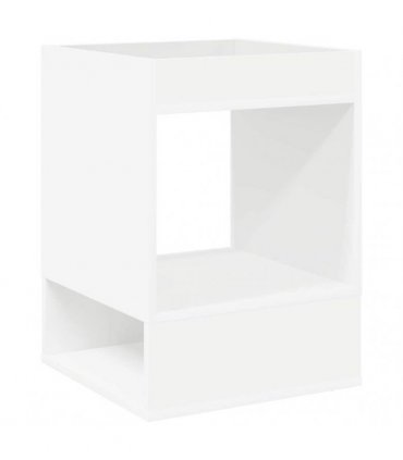 vidaXL End Table 2 pcs White 40 x 40 x 56 cm Engineered Wood