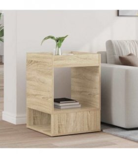 vidaXL End Table Sonoma Oak 40 x 40 x 56 cm Engineered Wood