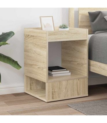 vidaXL End Table Sonoma Oak 40 x 40 x 56 cm Engineered Wood