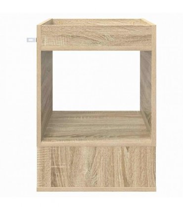 vidaXL End Table Sonoma Oak 40 x 40 x 56 cm Engineered Wood