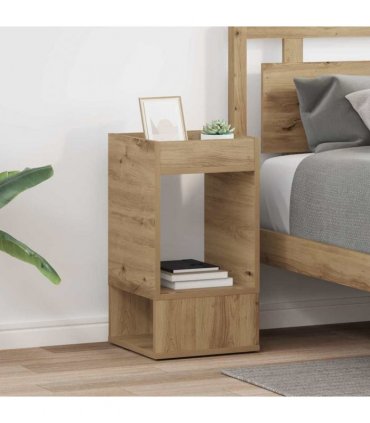 vidaXL End Table 2 pcs Artisan Oak 30 x 30 x 56 cm Engineered Wood