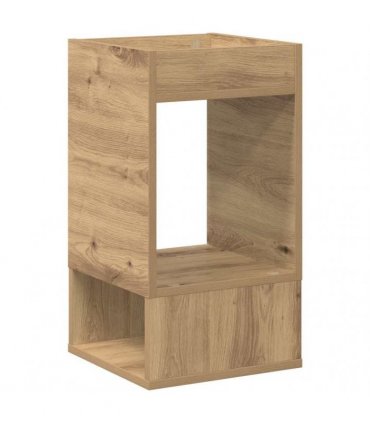 vidaXL End Table 2 pcs Artisan Oak 30 x 30 x 56 cm Engineered Wood