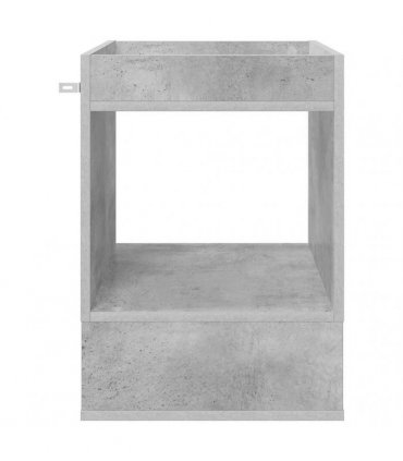 vidaXL End Table Concrete Grey 40 x 40 x 56 cm Engineered Wood