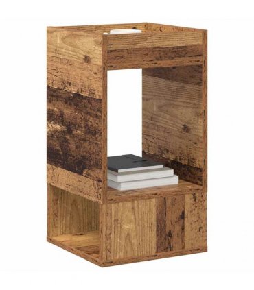 vidaXL End Table 2 pcs Old Wood 30 x 30 x 56 cm Engineered Wood