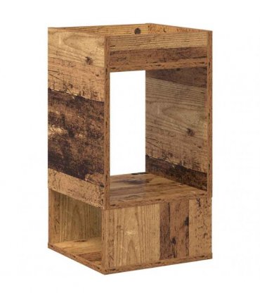 vidaXL End Table 2 pcs Old Wood 30 x 30 x 56 cm Engineered Wood