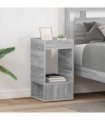vidaXL End Table 2 pcs Grey Sonoma 30 x 30 x 56 cm Engineered Wood