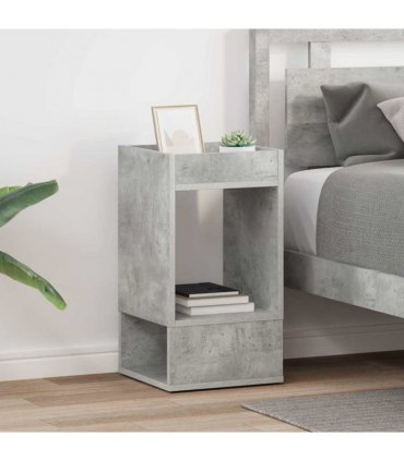 vidaXL End Table 2 pcs Concrete Grey 30 x 30 x 56 cm Engineered Wood