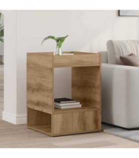 vidaXL End Table Artisan Oak 40 x 40 x 56 cm Engineered Wood