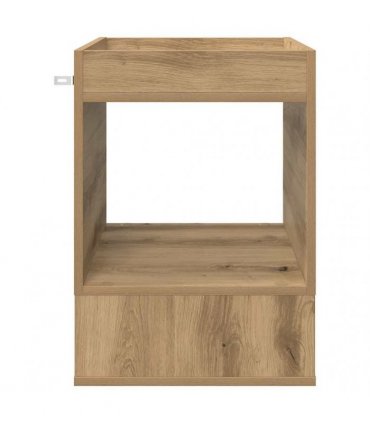 vidaXL End Table Artisan Oak 40 x 40 x 56 cm Engineered Wood