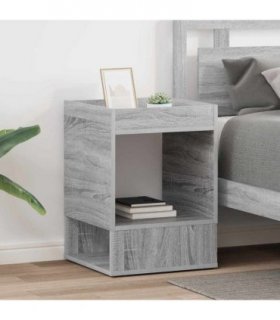 vidaXL End Table 2 pcs Grey Sonoma 40 x 40 x 56 cm Engineered Wood