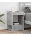 vidaXL End Table 2 pcs Grey Sonoma 40 x 40 x 56 cm Engineered Wood