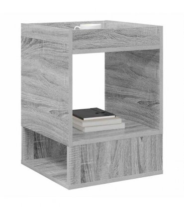 vidaXL End Table 2 pcs Grey Sonoma 40 x 40 x 56 cm Engineered Wood