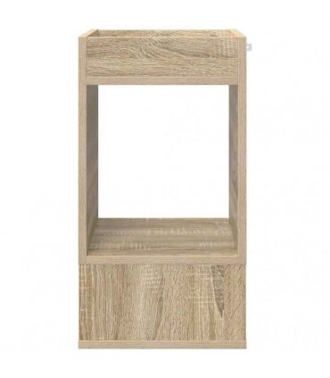vidaXL End Table Sonoma Oak 30 x 30 x 56 cm Engineered Wood