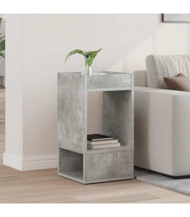 vidaXL End Table Concrete Grey 30 x 30 x 56 cm Engineered Wood