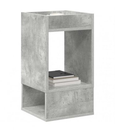 vidaXL End Table Concrete Grey 30 x 30 x 56 cm Engineered Wood